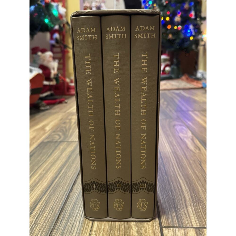 Adam Smith The Wealth of Nations Folio Society 2008 3 Volumes Slipcase READ DESC